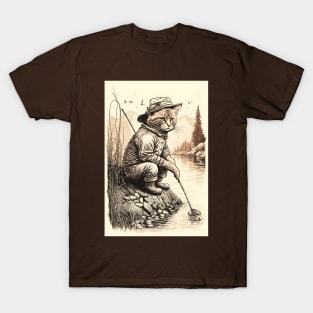 Cat Fisherman - Cat Fishing T-Shirt